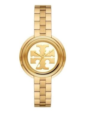 NWT Without Box Tory Burch Gold Logo Bracelet Watch